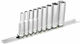 Unior Nüsse Sechskant mit Vierkant-Antrieb 1/4" Set 9Stück