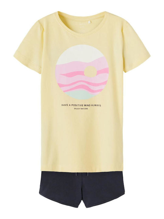 Kinder-Set mit Shorts Sommer 2Stück Gelb