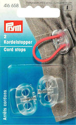 Prym Transparent Plastic Tire Sewing Supply 2.5cm 2pcs 416658