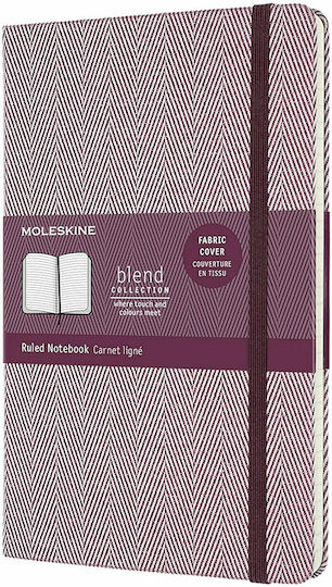 Moleskine Blend Notizbuch Geregelt mit Gummiband Lila