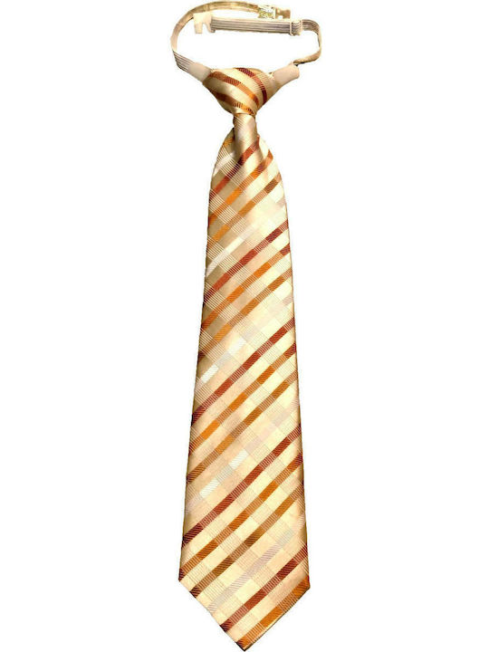 Palatino Tie with Elastic Band Beige 41cm