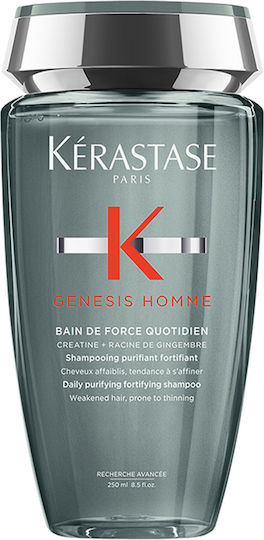 Kérastase Genesis Homme Bain De Force Quotidien Σαμπουάν κατά της Τριχόπτωσης για Λεπτά Μαλλιά 250ml