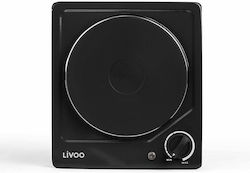 Livoo Enamel Countertop Single Burner Black