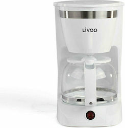 Livoo Filterkaffeemaschine 800W Weiß Livoo Filterkaffeemaschine 800W Weiß