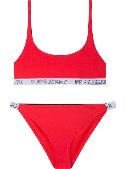 Pepe Jeans Παιδικό Μαγιό Μπικίνι Κόκκινο Pepe Jeans Παιδικό Μαγιό Μπικίνι Κόκκινο