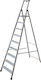 Facal Piu' Su Maxi Ladder Aluminum with 8+1 Steps 265cm