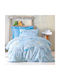Rythmos Stomp Set Kids Duvet Cover Single with Pillowcase Cotton Light Blue 160x250cm