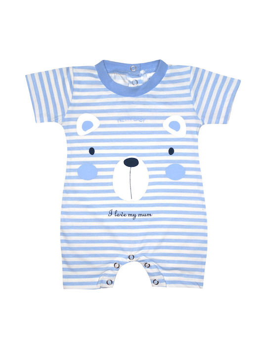 Pretty Baby Baby Bodysuit Set Short-Sleeved Light Blue