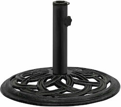 vidaXL Umbrella Stand made of Cast Iron in Black Color 44x44x31cm