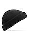 Beanie Beanie with Rib Knit in Black color
