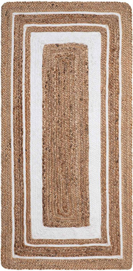 Silk Fashion 1725 Rug Rectangular Summer from Jute Natural / White
