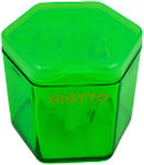 Giotto Plastic Triple Pencil Sharpener Barrel Green