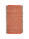 Silk Fashion 1742 Rug Rectangular Summer from Jute with Fringes Salmon