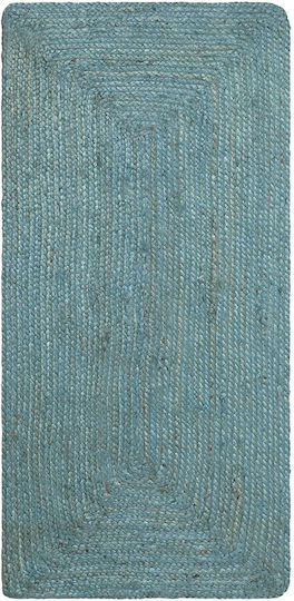 Silk Fashion 1715 Килим Правоъгълена Лятно време Джута Seagreen