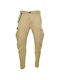 DAMAGED CARGO TROUSERS WITH ELASTIC D11A