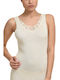 Helios Women's Woolen T-Shirt with Spaghetti Strap Beige