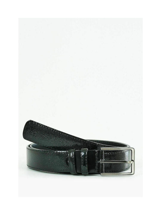 Men's Belts F120 Black Leather Mortoglou