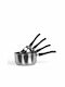 Livoo Pots Set of Stainless Steel with No Coating Silver 4pcs