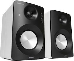 Horizon-Europe HAV-M1100W Αυτοενισχυόμενα Ηχεία με Bluetooth 60W (Ζεύγος) Λευκά