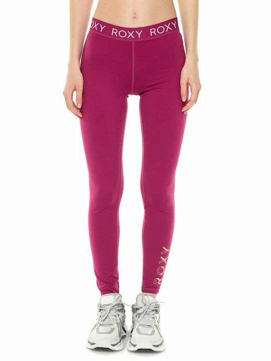 Roxy Good Morning Night Women's Long Training Legging High Waisted Fuchsia