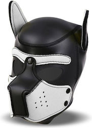 IntoYou Dog Hood With Removable Muzzle BDSM Mask White / Black