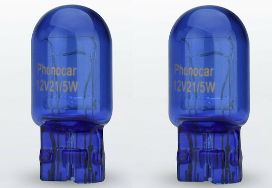 Phonocar Lamps Car T20 Halogen 4200K Natural White 12V 21W 2pcs