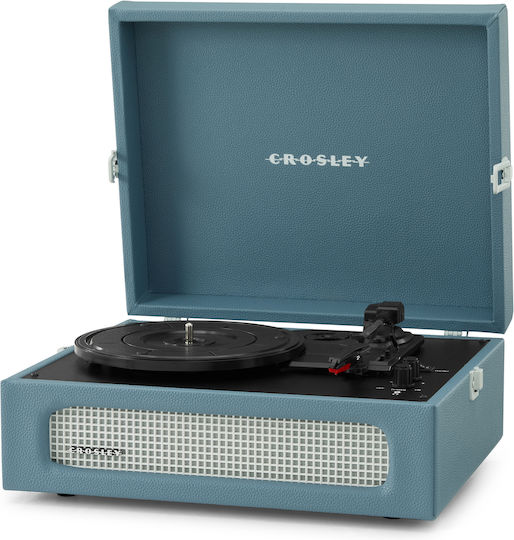 Crosley CR8017B-WB Βαλιτσάκι Πικάπ με Προενίσχυση και Ενσωματωμένα Ηχεία Μπλε