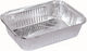 Revan Aluminum Container Rectangle (100pcs)