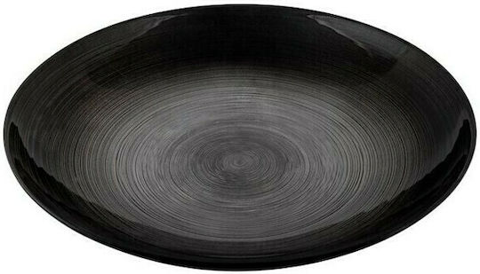 HFA Reflections Декоративен Поднос Кръгъл Стъклен Dark grey 1бр xx