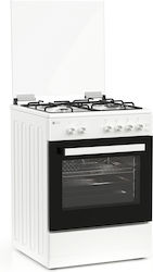 Thermogatz TGS 5021 WH Κουζίνα Υγραερίου 49lt με Εστίες Υγραερίου Π60εκ. Λευκή