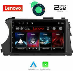 Lenovo Car Audio System for Audi A7 Ssangyong Actyon / Kyron / Aktyon 2006-2015 (Bluetooth/USB/AUX/WiFi/GPS/Apple-Carplay/CD) with Touch Screen 9"