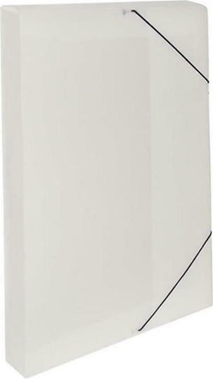 Groovy Plastic File Box with Rubber Band 36x4x26cm