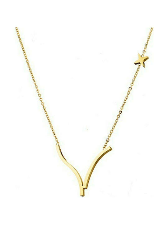 Necklace from Gold Plated Steel