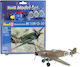 Revell Messerschmitt Bf-109 Modellfigur Flugzeug 37 Teile im Maßstab 1:72 mit Kleber und Farben