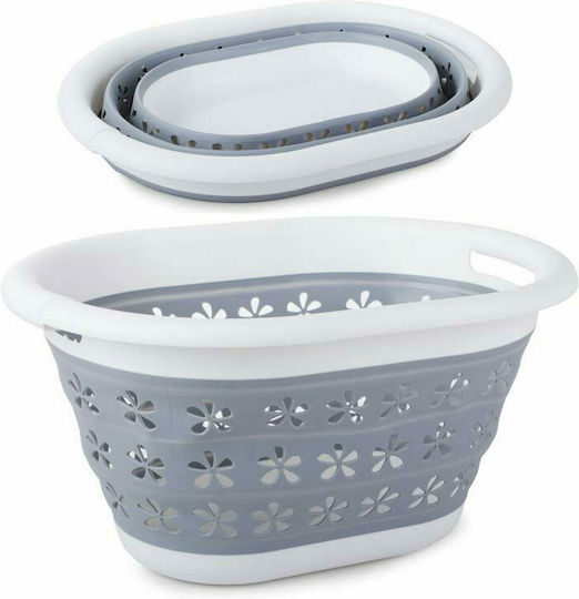 Storage Basket Plastic Gray 25lt 1pcs