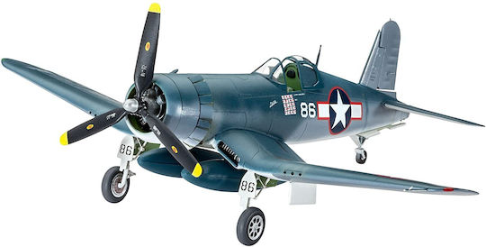 Revell Complete Plane Model F4U-1D Corsair Modeling Figure Airplane 68 Pieces in Scale 1:72 with Glue and Paints 32.1x38.8cm.