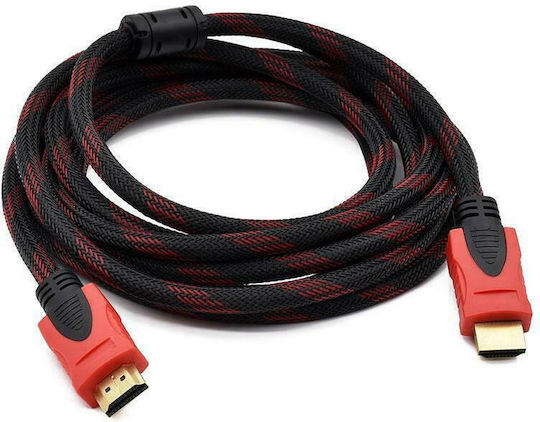 Telemax HDMI 1.4 High Speed 1080p 120Hz Cable HDMI male - HDMI male 1.5m Κόκκινο