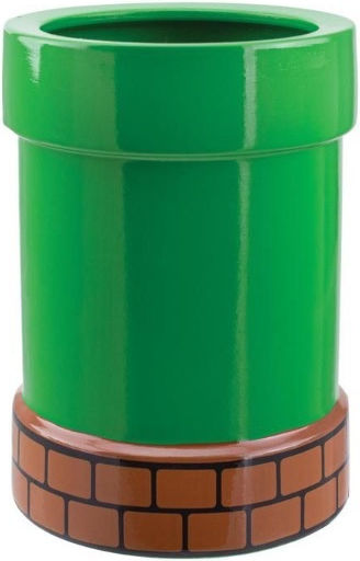 Ceramic Pencil Holder Super Mario In Green Colour 1 Piece