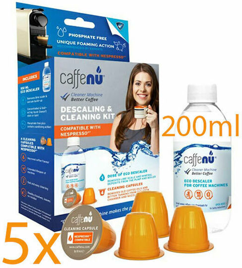 Caffenu Cleaning Kit Καθαριστικό Καφετιέρας 200ml