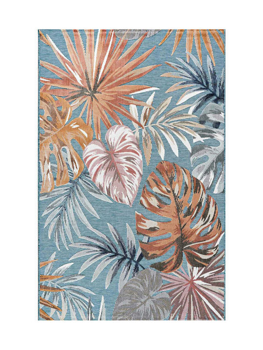 Madi Selva Forest Rug Rectangular Summer Blue