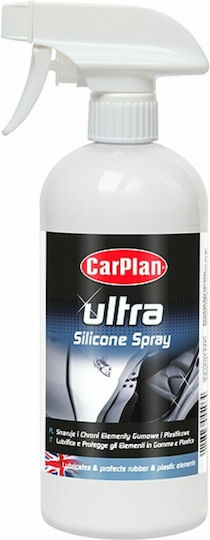 Car Plan Ultra Silicone Спрей Shine Силикон Shine Пластмасови И Гумени Повърхности За Външни Пластмаси 500мл