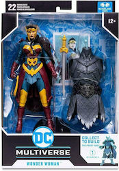 Mcfarlane Toys DC Comics Multiversum Endloser Winter: Wunderfrau (Build-a-Figure Der Frostkönig) Figur Höhe 18cm