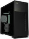 In Win 127 Gaming Midi-Turm Computergehäuse mit Seitenfenster und RGB-Beleuchtung Schwarz