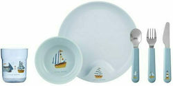 Little Dutch Feeding Set Sailors Bay made of Plastic Blue 6pcs 108041065244