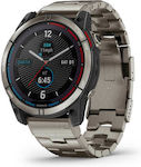Garmin Quatix 7X Solar Edition Titanium 51mm Waterproof Smartwatch with Heart Rate Monitor (Gray)