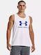 Under Armour Ανδρική Μπλούζα Αμάνικη Λευκή