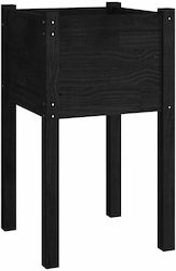 vidaXL 810797 Ζαρντινιέρα σε χρώμα Μαύρο 40x70cm