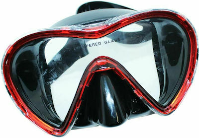 Sensei Silicone Diving Mask Red