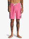 Quiksilver Original Arch Herren Badebekleidung Bermuda Rosa mit Mustern