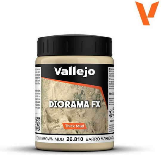 Acrylicos Vallejo Thick Model Making Paint in Brown color 200ml